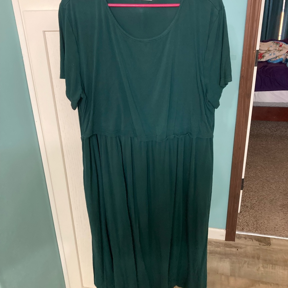 Emerald Green Nursing Dress